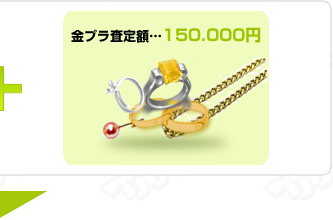 金プラ査定額150.000円